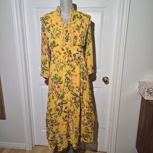 DERHY floral Midi Dress
